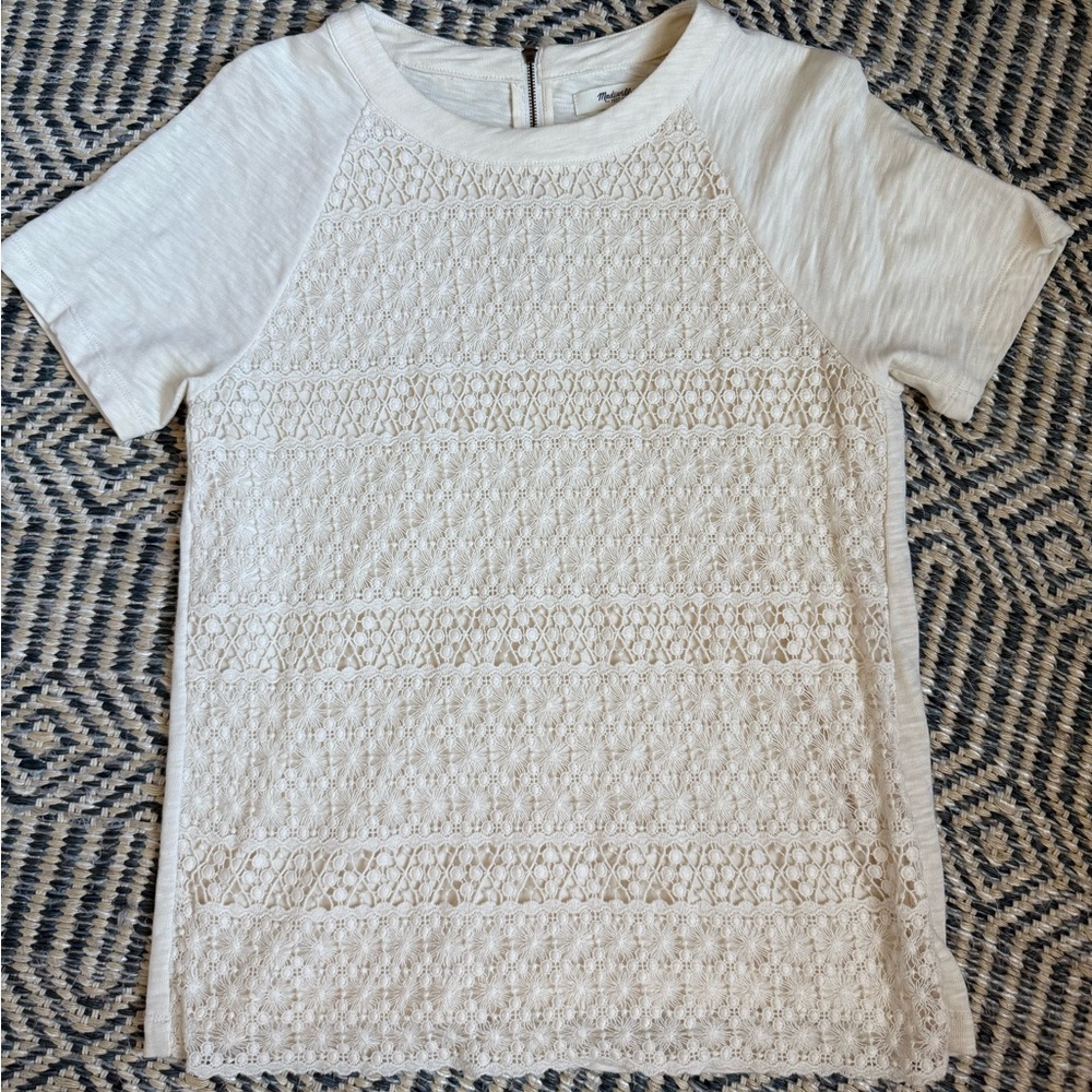 Madewell crochet t-shirt